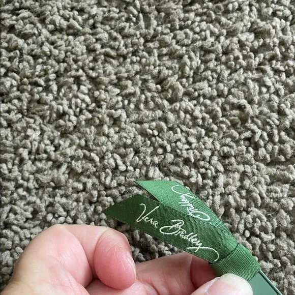 Floral Green and Pink Women's Cosmetic Bag - Picture 5 of 5